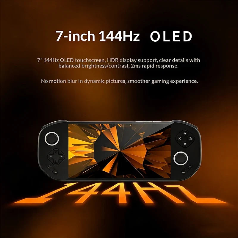 MangMi Pocket Max 7-inch 144Hz OLED screen Snapdragon 865 Hall trigger magnetic module retro portable game console 8+128