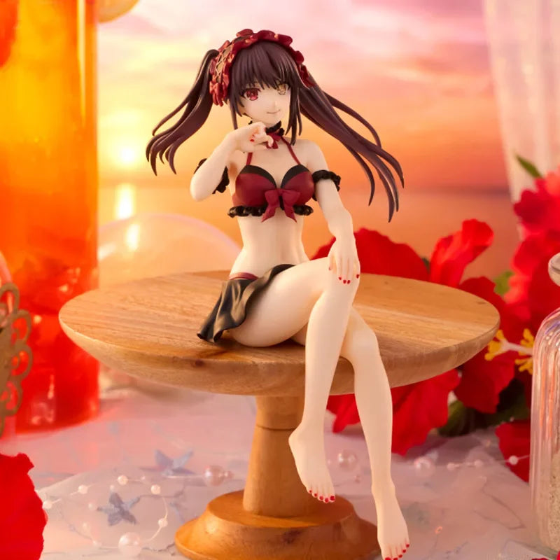#585 Figma Date A Live III Kurumi Tokisaki Anime Figure Yatogami Tohka Bunny Girl Action Figure Yoshino Figurine Model Doll Toys