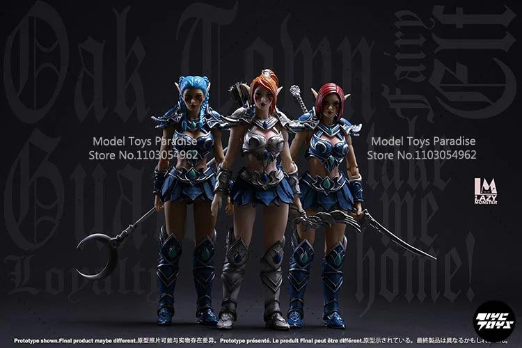 In Stock Lazy Monster Studio 17CM Collectible WOW Tyrande Oak Town Elf Hunter Guard  Female Soldier Action Figure Model Gifts