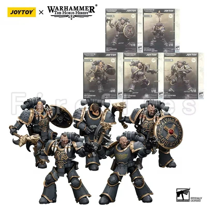1/18 JOYTOY Action Figure The Horus Heresy Space Wolves Grey Slayer Pack Anime Model Toy
