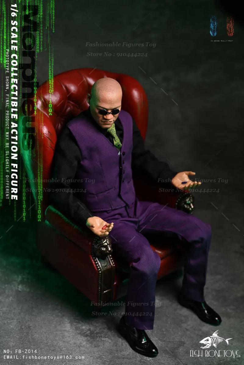 FISH BONETOYS 1/6 FB-Z014 Men Soldier Morpheus Yahya Abdul-Mateen II Dolls Full Set 12Inch Action Figure Body Best Collection