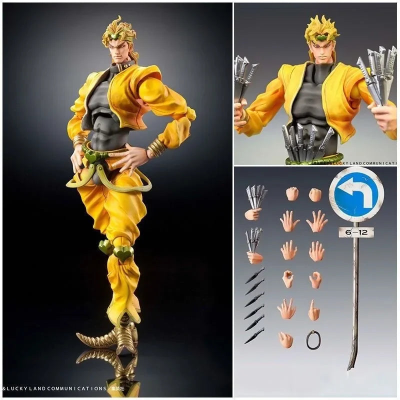 15cm Anime jojo bizarre adventure Kujo Jotaro Dio Brando Diavolo Bruno Bucciarati Leone Abbacchio Jolyne Cujoh Action Figure