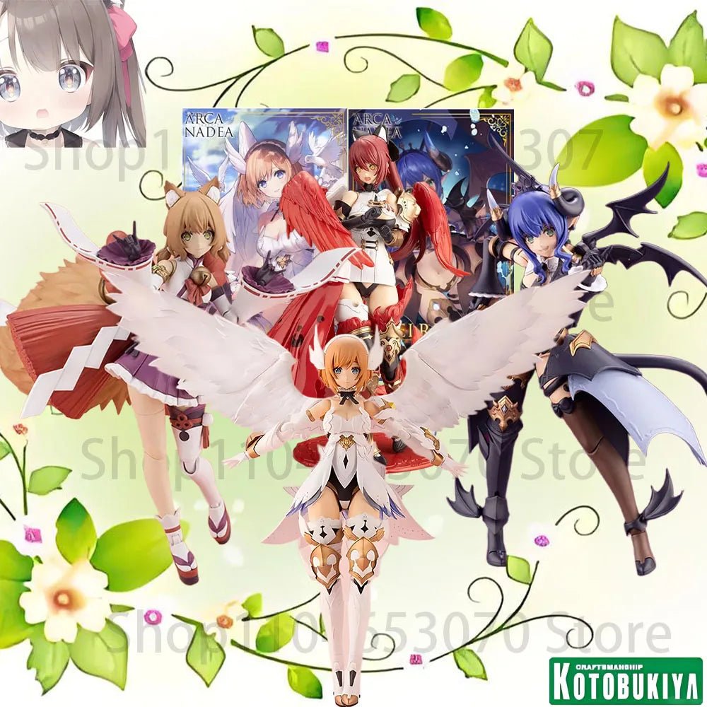 In Stock Kotobukiya Original ARCA NADEA ERMEDA CHARMED LUMITEA Anime Action Figure Assembly Model Toys Collectible Gifts