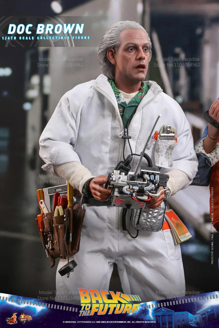 HotToys MMS609 1/6 Collectible Toys Dr. Emmett Brown Back To The Future Men Soldier 12Inch Action Figure Model Fans Gifts