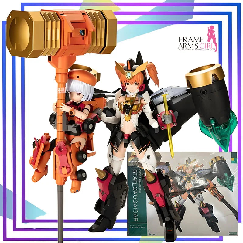 Kotobukiya Original《King of Braves: Boundary-Breaking Girls & Star King Gaogaigar》Figure Assembly Model Toys Collectible Model