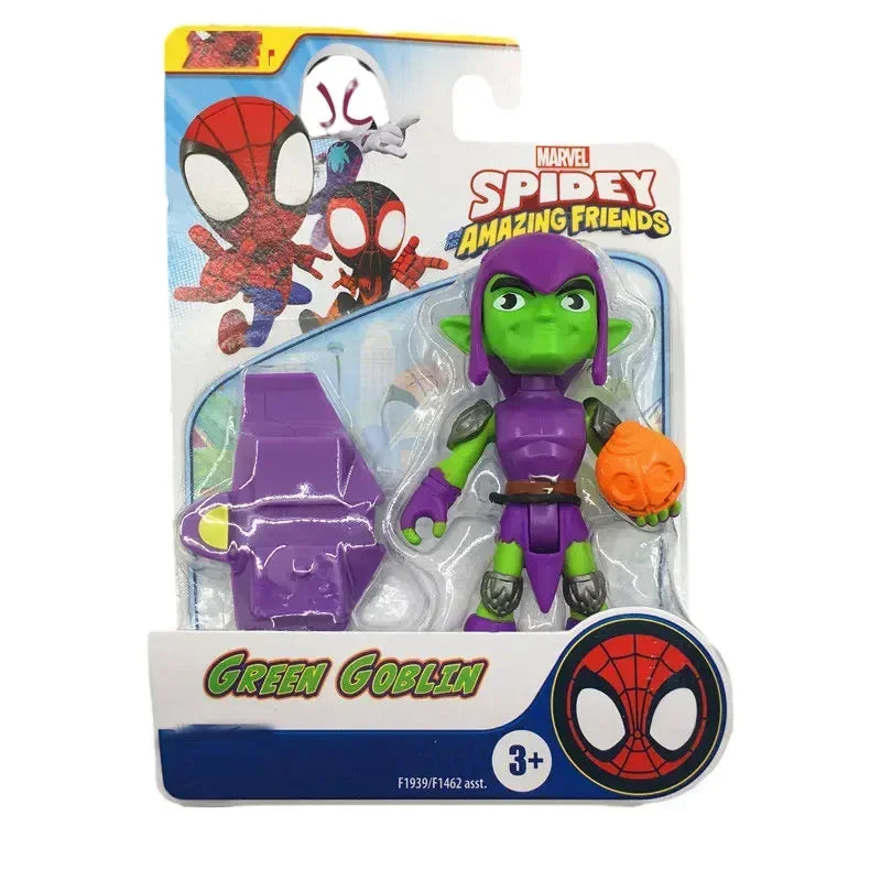 Superhero Adventures Spider-Man Spidey Man and His Magical Friends Q Version Action Figure Collectable Model Toy Gift