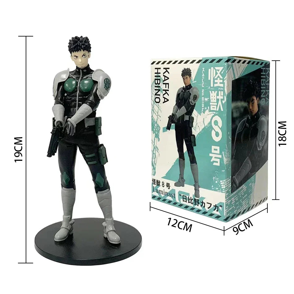 4PCS Amine Kaiju No. 8 Figure Kafka Hibino Mina Ashiro Skeleton Creative Cartoon PVC Model Toys Kids Action Statue Doll Gifts
