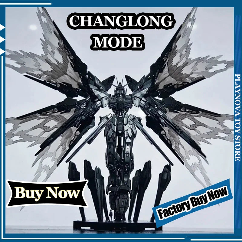 Neue Changlong 7701 Mgex Zgmf-X20a 1/100 Strike Freedom Schwarz Bausatz Kunststoff Skelett Bausätze Action Figur Geschenke Spielzeug