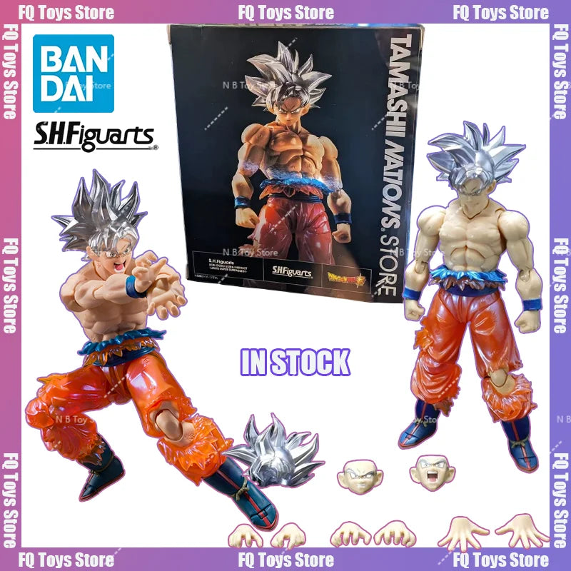 In Stock Bandai TNT Dragon Ball S.H.Figuarts SHF TNT Son Goku Ultra Instinct Limits Super Surpassedi Anime Action Figures Toys