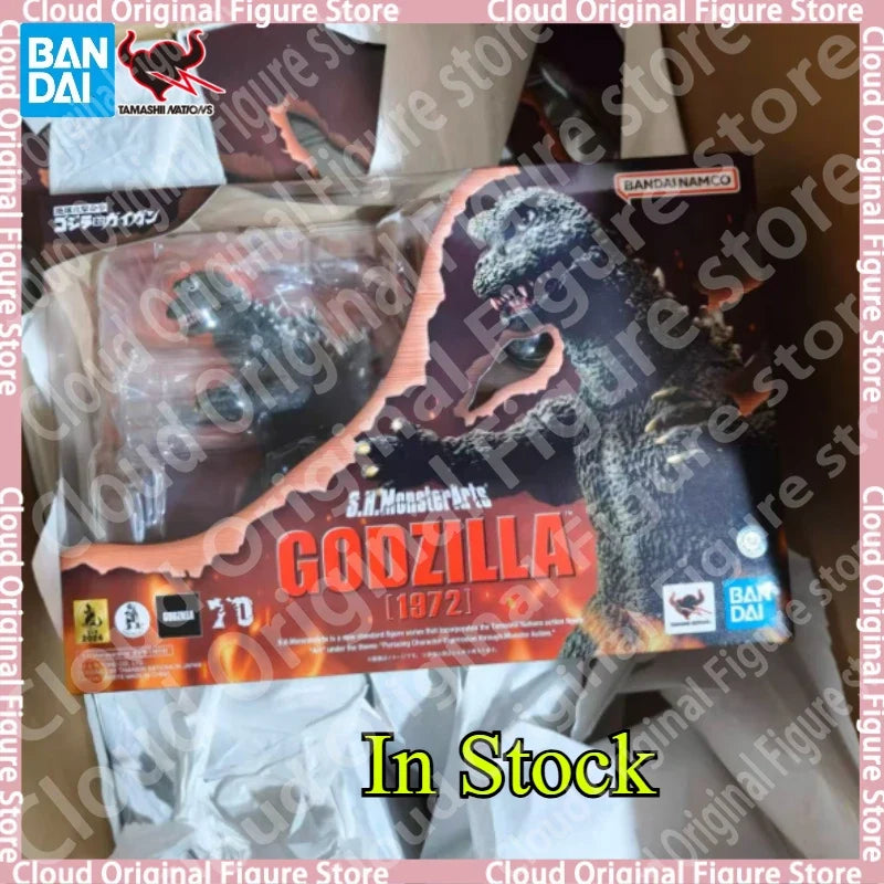 In Stock 100% Original Bandai S.H.MonsterArts SHM Godzilla 1972 Godzilla Vs Gigan Animation Action Figure Collectible Model