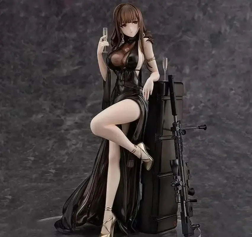 24cm Wonderful Works Girl Frontline Gd Dsr-50 Highest Bid Anime Beautiful Girl Statue Model Handmade Decorations