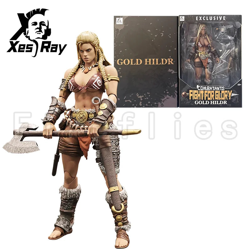 1/12 XesRay Fight For Glory Action Figure 2025 Event Exclusive Gold Hildr Anime Model
