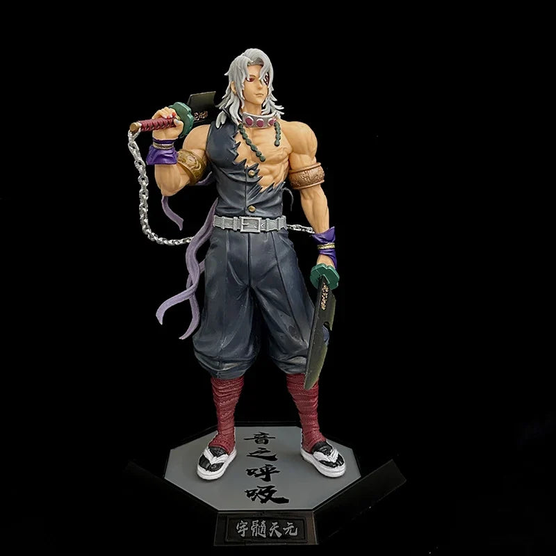Demon Slayer Anime Figure Uzui Tengen Gk Statue Figurine Pvc Model Doll Collection Desktop Ornament Toys Children Birthday Gifts