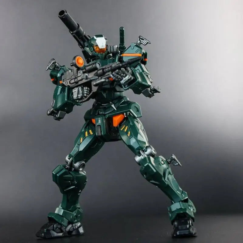 New HG 1/144 GQ Gquuuuuux Light Cannon Green Red KO Assembly Model Kit Mecha Figure Toys Gift Collectible Figurine