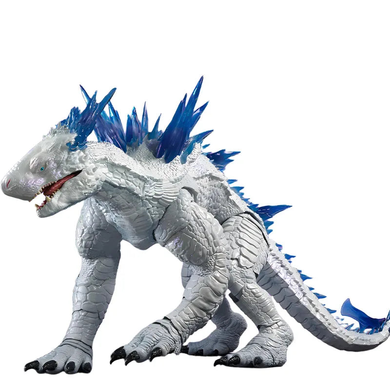 BANDAI Original S.H.MonsterArts Scar King&Snow Demon Anime Action Figures Toy for Boys Christma Gift Collectible Model Ornaments