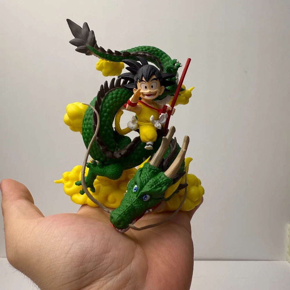 15cm Anime Dragon Ball Figure Goku and Dragon Figure PVC Action Figures Collection Model Toys Gifts