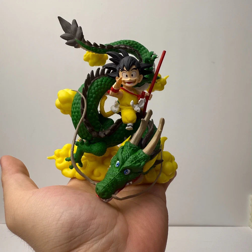 15cm Anime Dragon Ball Figure Goku and Dragon Figure PVC Action Figures Collection Model Toys Gifts