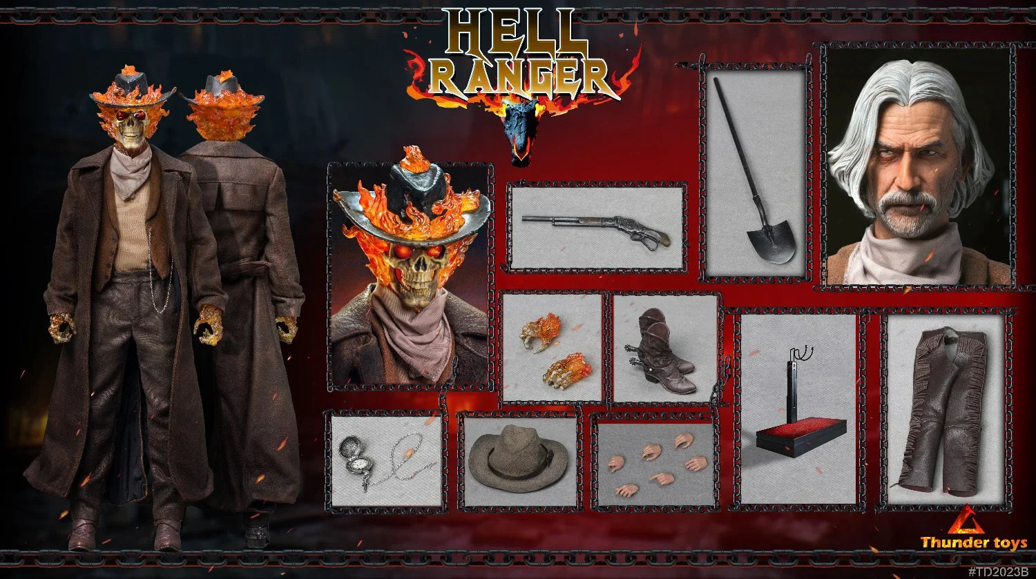 In Stock Thunder Toys TD2023A  TD2023B 1/6 Hell Ranger Figure Model 12 inch Male Soldier Action Doll for Collection