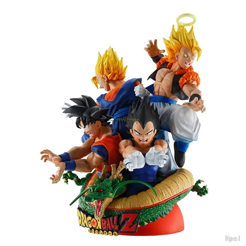 In Stock Original MegaHouse DRAGON BALL PETITRAMA DX RE BIRTH 02 Son Gokuu SHENRON VEGITO 13CM  Anime Figure Toys Gift Dolls