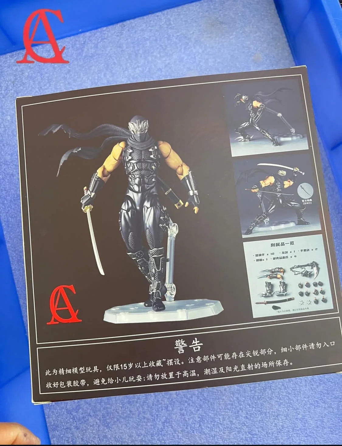 In Stock AC Factory Toys Ninja Gaiden Ryu Hayabusa Action Figures Kaiyodo Revoltech Figurine Ko Model Kids Gift Toys