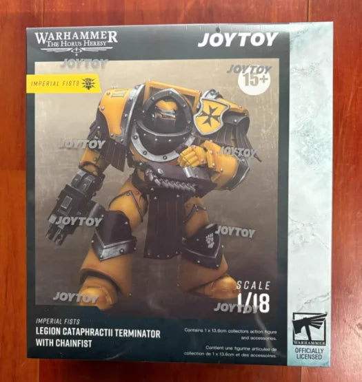 【SF】 JOYTOYS Warhammer 40K 1/18 Action Figure  Imperial Fists Legion Cataphractii Terminator Squad  Prime Model Toy Gift