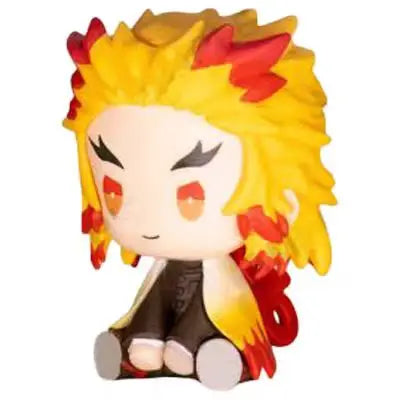 Genuine Action Figure Demon Slayer Kimetsu No Yaiba Akaza Kochou Shinobu Small Round Eyes Gacha Figure Model Toys