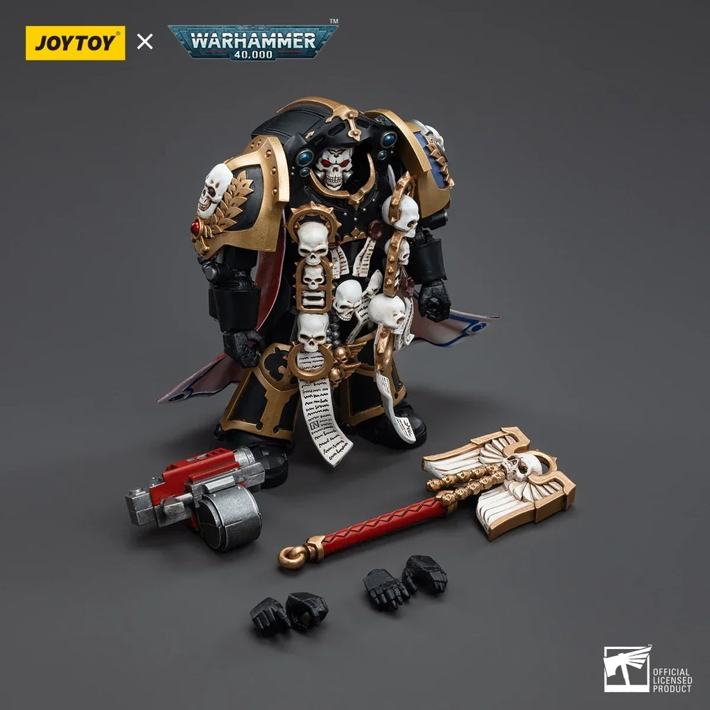 JOYTOY  40K Ultramarines Terminator Chaplain Brother Vaniu 1:18 Action Figure,Collection Model Toys Gift for Adults