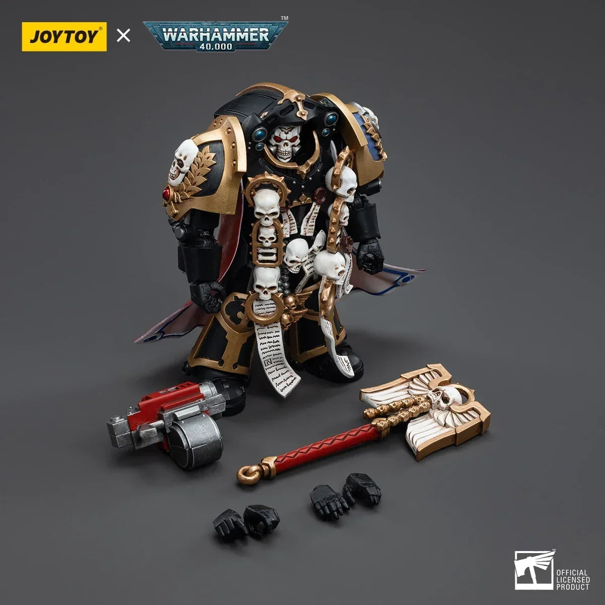 JOYTOY  40K Ultramarines Terminator Chaplain Brother Vaniu 1:18 Action Figure,Collection Model Toys Gift for Adults
