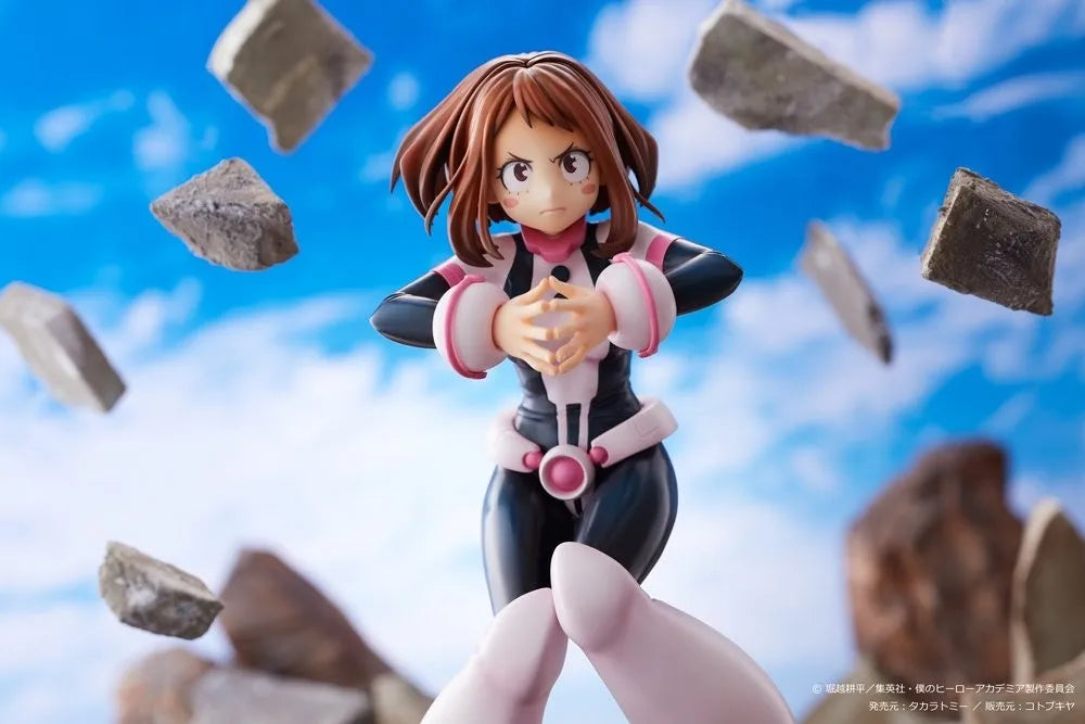 In Stock Original Genuine KOTOBUKIYA ARTFX J Uraraka Ochako 210mm My Hero Academia Anime Statue Collection Model Kit Ornament
