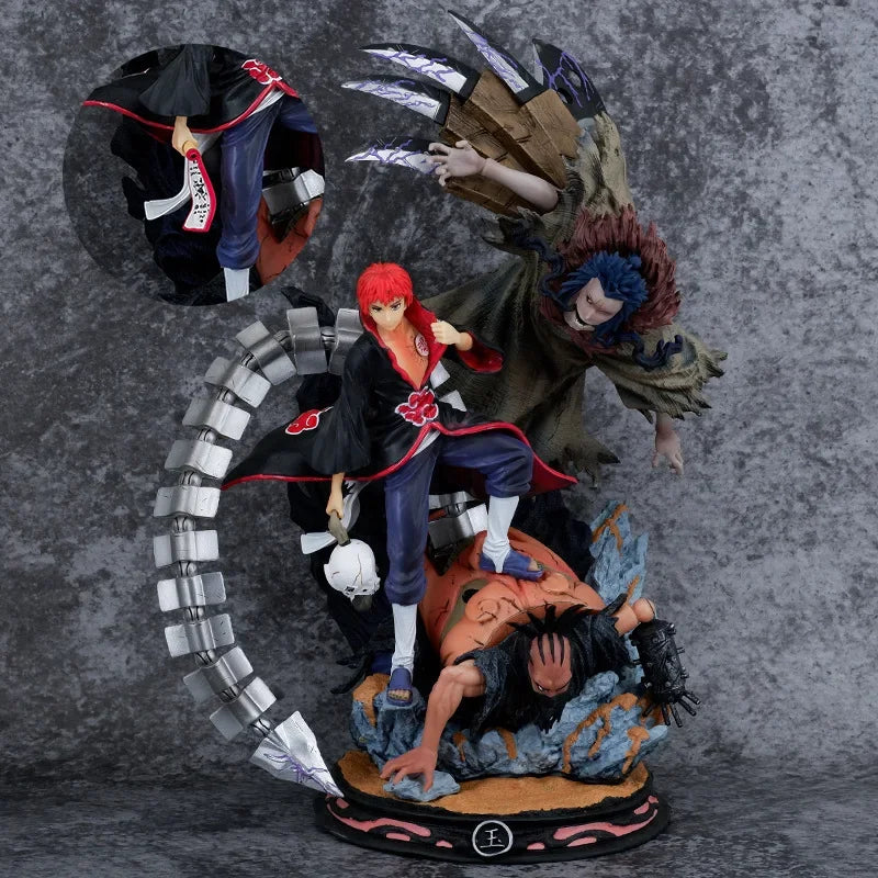 37cm Naruto Anime Figure Sasori Akatsuki Ninja Action Figures Statue Large Scene Ornaments Collection Pvc Model Doll Gift Toys
