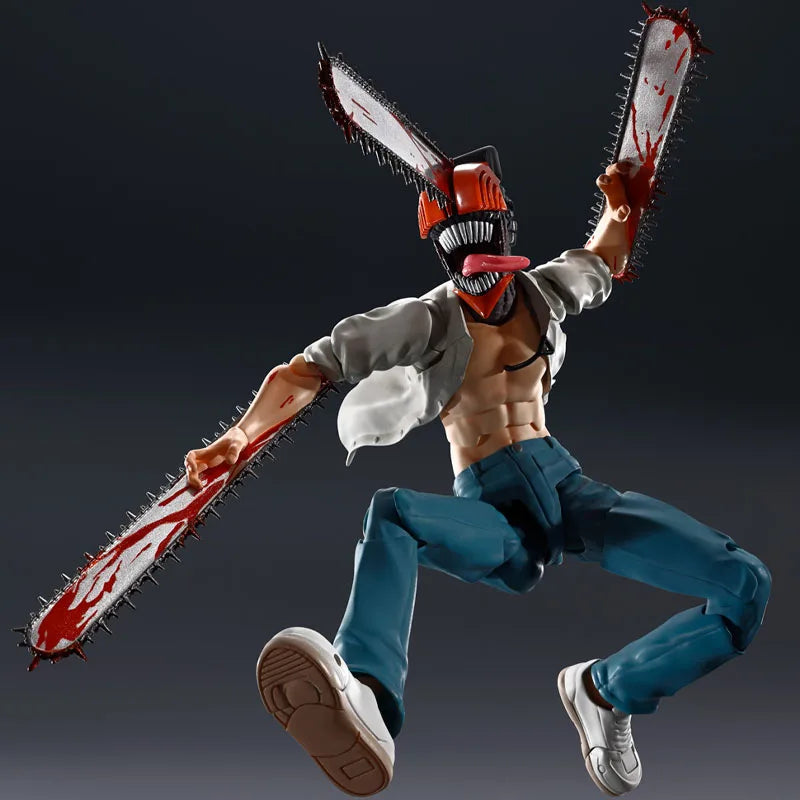In Stock Genuine Bandai Chainsaw Man The Movie Reze Arc Model Kit SHF Denji Anime Action Figure Collection Finished Model Toys