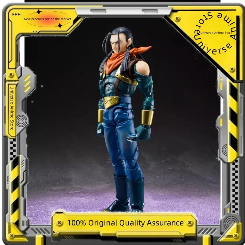 Bandai in Stock Original S.H.Figuarts DragonBall GT Anime Figures -SUPER ANDROID 17- Action Figures Toys Collectible Model Gifts