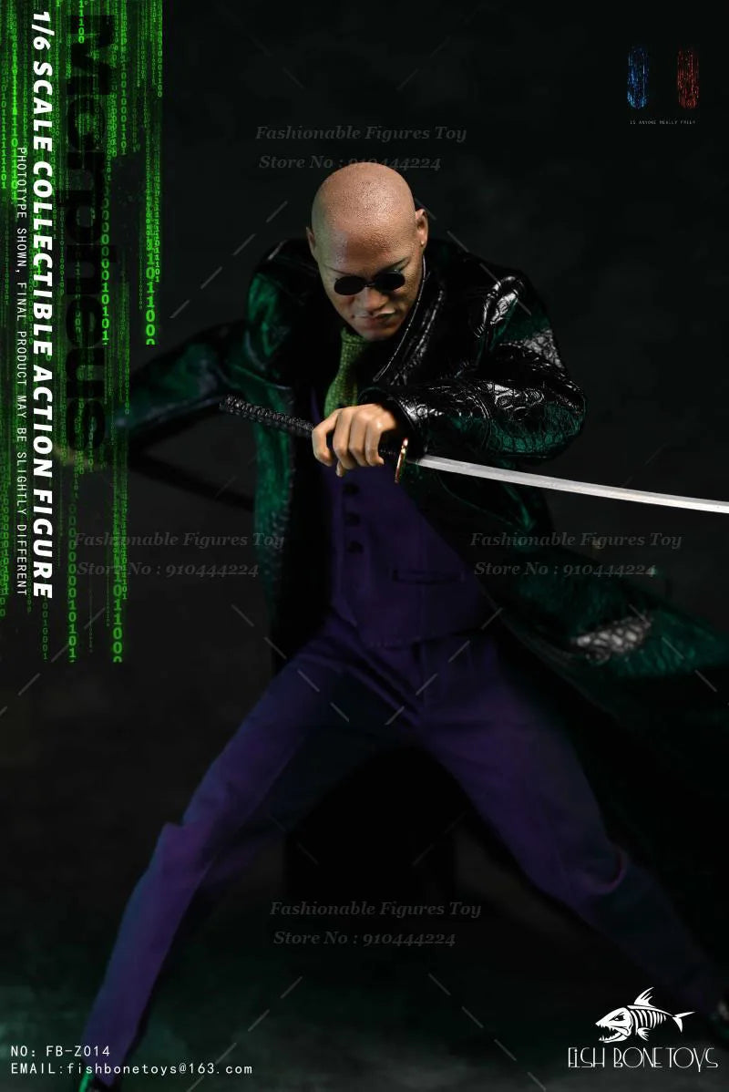 FISH BONETOYS 1/6 FB-Z014 Men Soldier Morpheus Yahya Abdul-Mateen II Dolls Full Set 12Inch Action Figure Body Best Collection