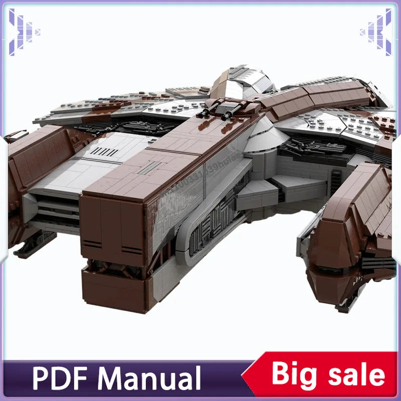 4498PCS Ebon Hawk Dynamic-class freighter KOTOR (Minifig Scale) Building blocks set space war adults moc bricks Christmas gift