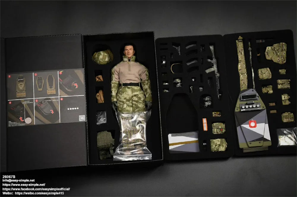 Limited Edition EASY&SIMPLE ES 26067S 1/6 Scale Russian SOBR Male Soldier Full Set For 12'' Action Figure Collectible Model