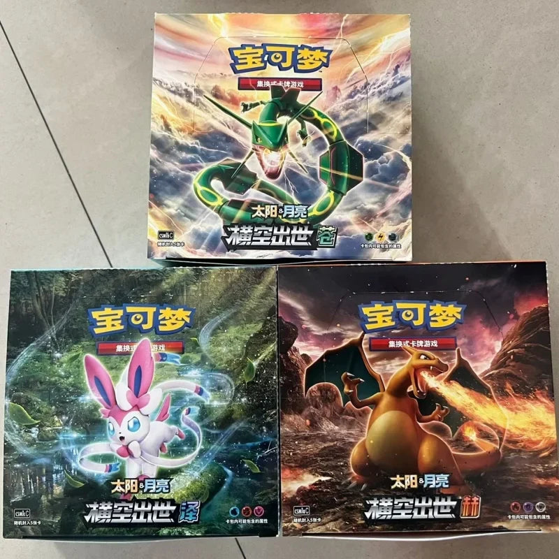 100% New Original Pokémon Card Anime Trade Game Ptcg Sun&Moon Simplified Chinese All Series Cards Booster Pack Collection Gifts