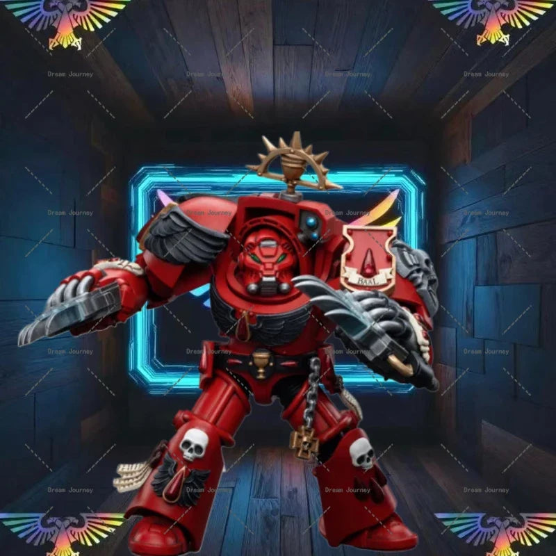 In stock Dark Source JOYTOY Warhammer 40k 1/18    Blood Angels Assault Terminators Brother Tyborel Action Doll Toy Collection