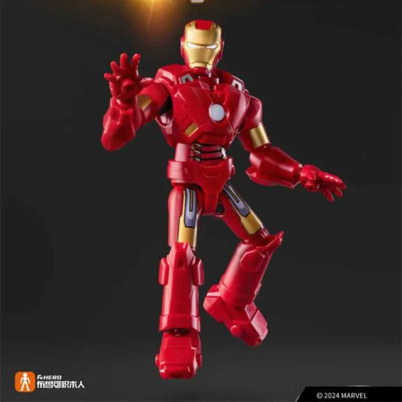 BLOCKEES Original MARVEL THE INFINITY SAGA Movies Peripheral Toys Ironman Q-Version Movable Model Figure Collection