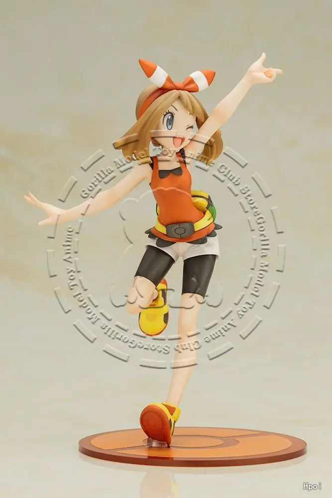 In Stock Original Genuine KOTOBUKIYA ARTFX J Pokémon May & Mudkip 195mm Action Figure Model Statue Collectible Toys Gifts