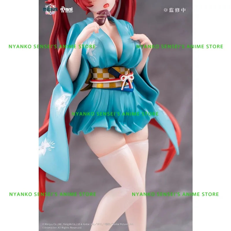 In Stock Animester 1/7 24cm Azur Lane Slow Ahead Honolulu Yukata Ver. Figure Anime Models Toy Doll Gift Hobby Collectible