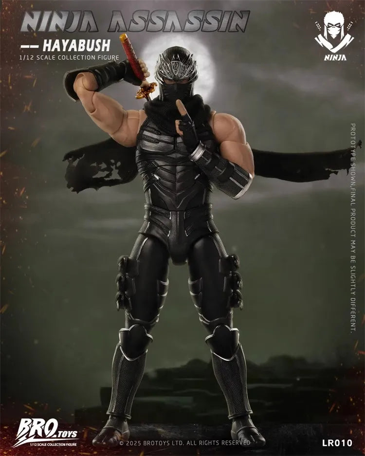 In Stock BROTOYS 1/12 Scale LR010 Ninja Assassin Hayabusa Ninja Gaiden 6-inch Action Figure toys gift