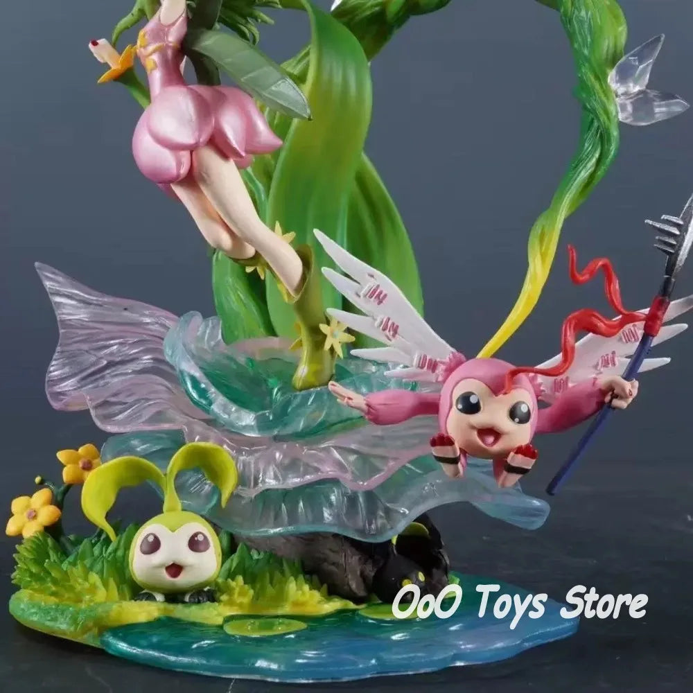20cm/7.87in Anime Digimon Adventure Figure Lilimon Tanemon Action Figure PVC Model Collection Decoration Toys Gifts
