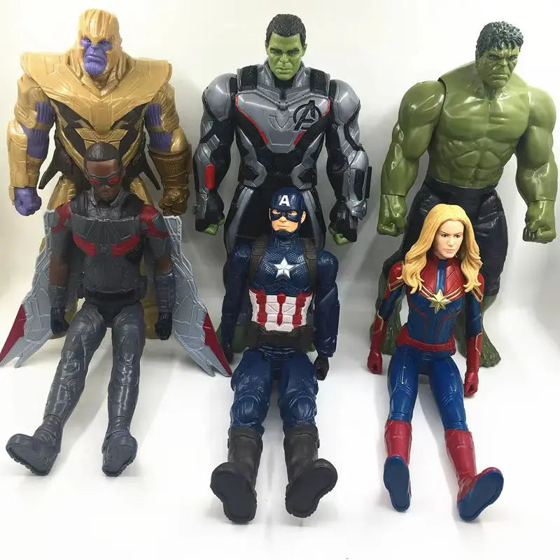 In Stock Movie Avengers Anime 12 Inch Joint Movable Hulk Captain America Action Figure Desktop Ornament Surprise Gift For Fans
