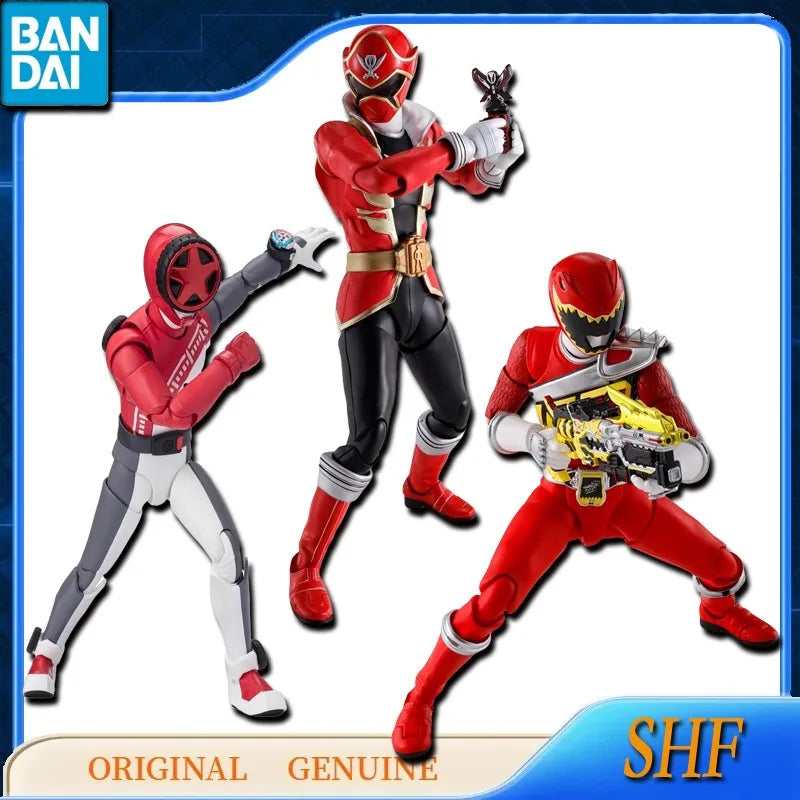 Bandai Original Genuine SHF SHFiguarts BUN RED KYORYU RED GOKAI RED Anime Action Figures Toys for Kids Gift Model Ornaments