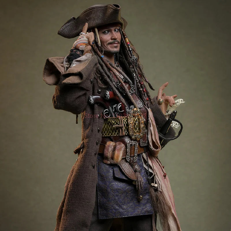 In Stock Captain Jack 1/6 Movable Action Figure 30cm Jack Pirates Caribbean Collection Ornaments Genuine Model DX37 DX38 DX39