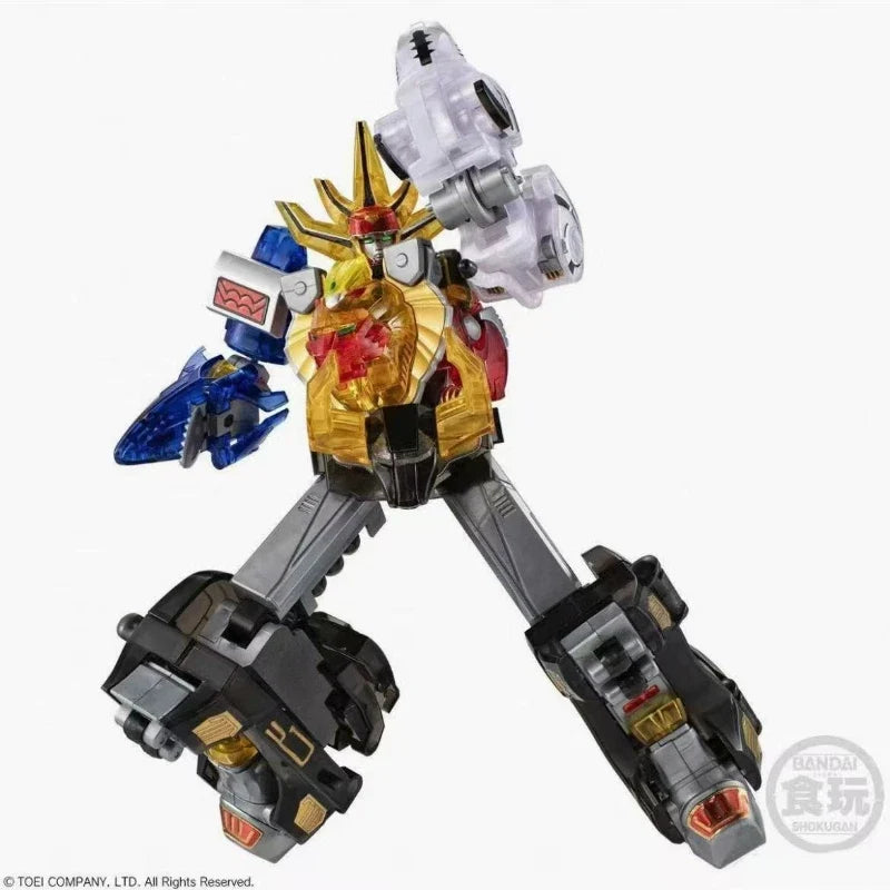100%Original in Stock Bandai SMP Hyakujuu Sentai Gaoranger GaoKing Clear Color Ver Anime Character Assemble Toy Model Collection