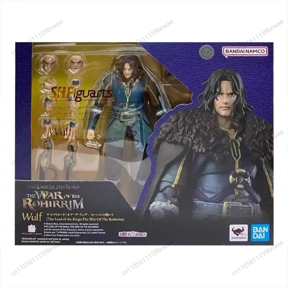 In Stock BANDAI SHF The Lord of the Rings :The War of the Rohirrim Wulf Action Figure Model Kit Original Toys Gifts Collecting