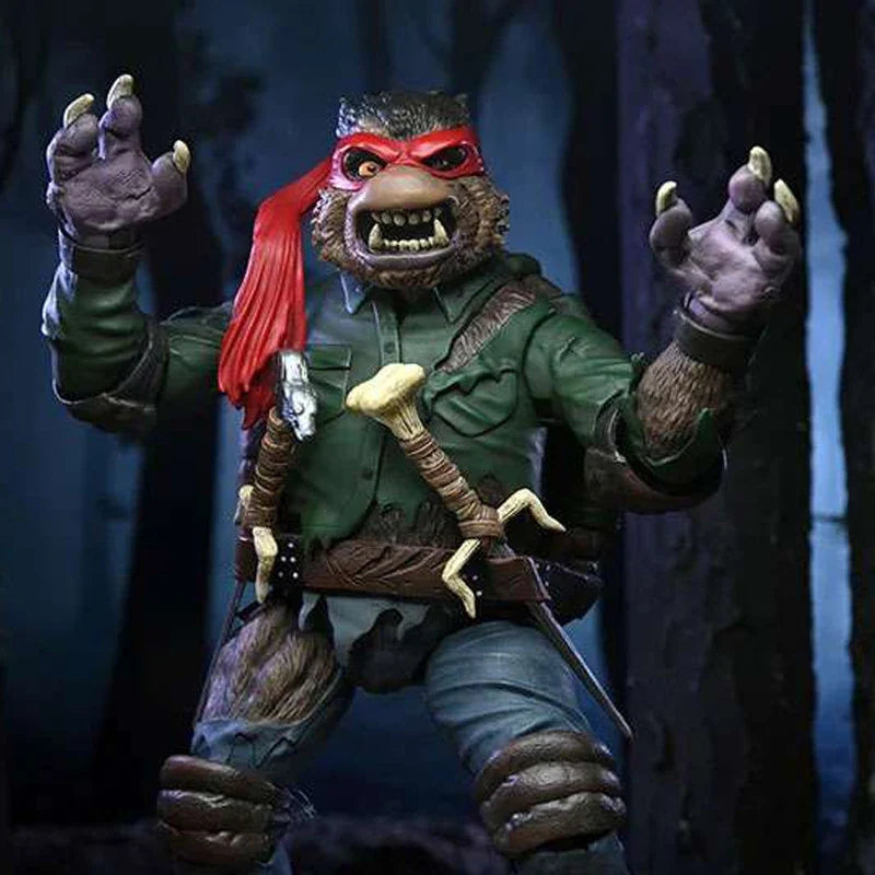 NECA Universal Monsters x Teenage Mutant Ninja Turtles Ultimate Raphael as the Wolf Man 7” Scale Action Figure