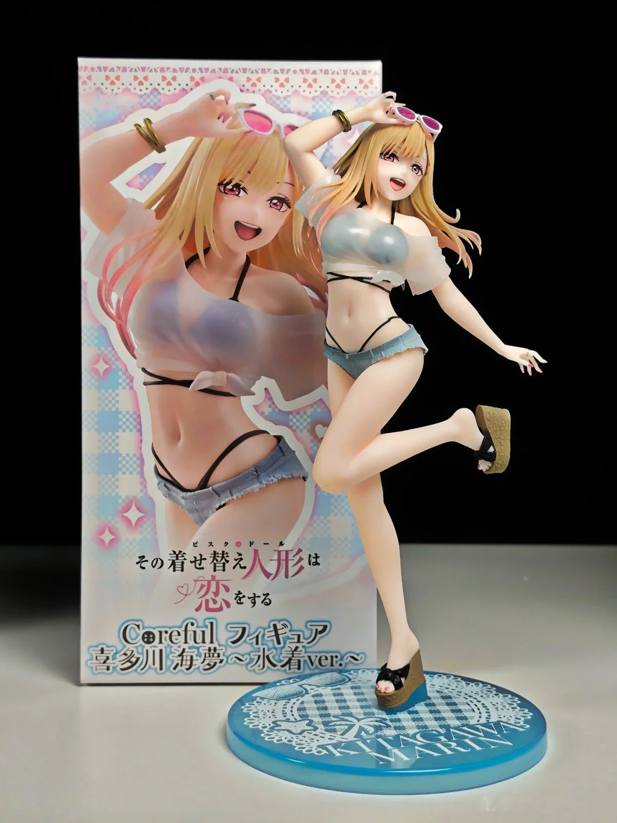 Taito Original Echt Anime My Dress Up Darling Kitagawa Marin Badeanzug Ver 18cm Sammlerfiguren Modell Spielzeug Coreful Figur Auf Lager