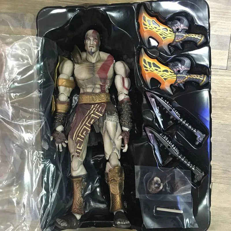 Play Art Kai Action Figure God of War Kratos Action Figures Collectable Model Toys Creative Gifts Friends Room Decoration Doll